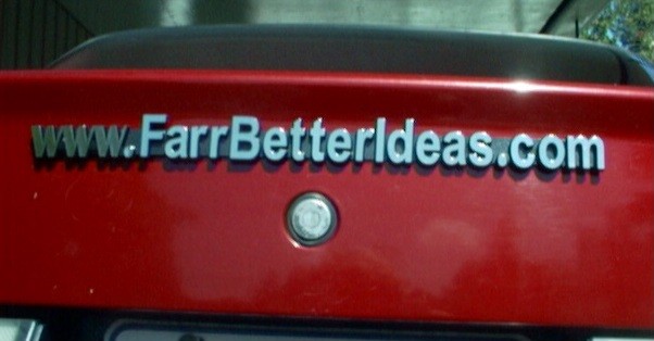 See how it looks on the back of our car!